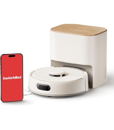 Amazon | SwitchBot ロボット掃除機 S20 Mini 超小型 - 走行中のモップ